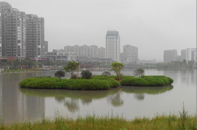 复合式景观浮岛